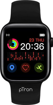 PTron Pulsefit P261 Smartwatch(Black Strap, Regular)
