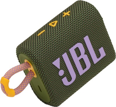 JBL GO 3 4.2 W Bluetooth Speaker(Green, Mono Channel)