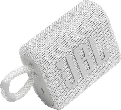 JBL GO 3 4.2 W Bluetooth Speaker(White, Mono Channel)