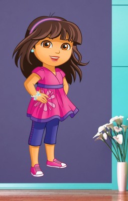 Approach home Decor 60 cm dora the explorer makeover Sitcker Size-29x60 cm Self Adhesive Sticker(Pack of 1)
