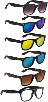 like future Wayfarer Sunglasses(For Men & Women, Multicolor)