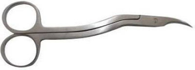 GOLDFINCH SURGICAL STITCH CUTTING SCISSOR 6 INCH Curved And Angled Dissecting Scissors(Blunt/Sharp Blades)