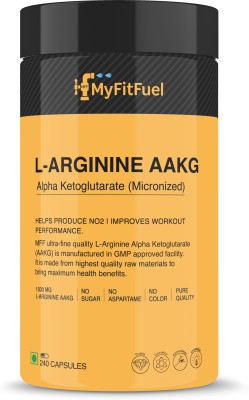 MyFitFuel L-Arginine Alpha Keto Glutarate (AAKG) (750 mg) 240 Capsule(240 Capsules)