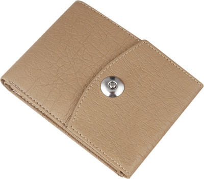 DENNY BLACQ Men Casual Beige Artificial Leather Wallet(6 Card Slots)