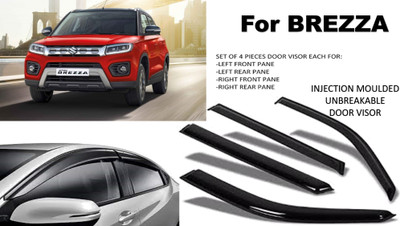 JGJ For Non-convertibles Front, Rear Wind Deflector(Tinted Maruti NA)