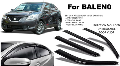 JGJ For Non-convertibles Front, Rear Wind Deflector(Tinted Maruti Baleno)