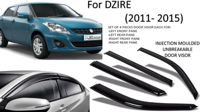 JGJ For Non-convertibles Front, Rear Wind Deflector(Tinted Maruti Swift Dzire)
