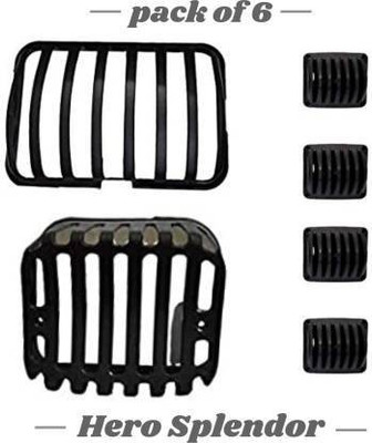 QZ DEVICE PZCOMBOSPLENDER6PCS00287 Bike Headlight Grill(Black)