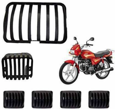 QUIRKY ZONE QZSPLENDERCOMBO6PCBLACK0278 Bike Headlight Grill(Black)
