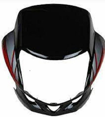 ARPIT ENTREPRISE HEADLIGHT VISOR FOR HF DELUXE (BLACK/RED) Bike Headlight Visor