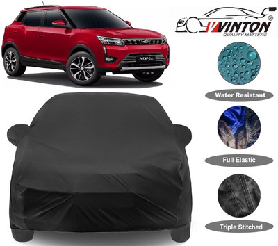 V VINTON Car Cover For Mahindra XUV 300 (With Mirror Pockets)(Black)