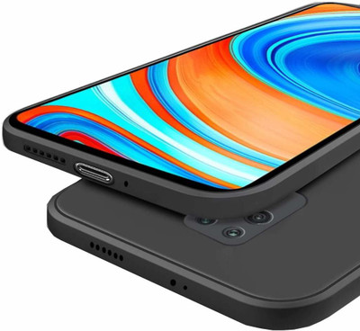 MobiTussion Back Cover for Redmi Note 9 Pro(Black, Flexible, Silicon)