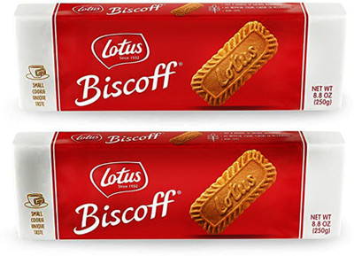 Lotus BISCOFF COMBO CARAMELISED BISCUIT |250 gmx 2 Cream Filled Biscuit(2 x 250 g)