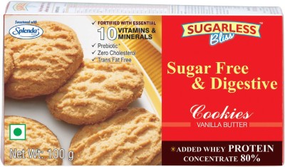 Sugarless Bliss Sugar Free Bliss Vanilla Butter - 100Gm Cookies Biscuit(100 g)