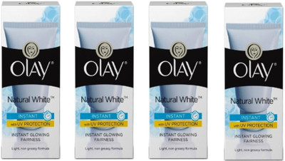 OLAY NATURAL WHITE INSTANT GLOWING 40Gram X 4 COMBO(160 g)