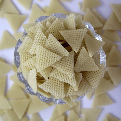 FreshoCartz Ready to Fry Samosa Fryums | 3D Triangle Papad | Crunchy Snacks | Chips (200gm) Fryums(200 g)