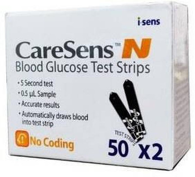 CARESENS N N100 100 Glucometer Strips