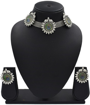 Sandhya Designer Studio Metal Silver Jewellery Set(Pack of 1)