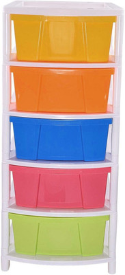 N H Enterprise Utensil Kitchen Rack Plastic MultiPurpose Use Standard Size 5 Layer Drawer
