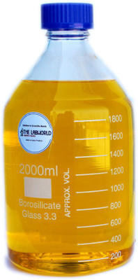 THE LABWORLD Glass Reagent bottle for lab 2000 ml(2LTRS) with screw cap Borosilicate glassware wide mouth chemical bottles for lab,1 piece Laboratory Dropper Bottle(Glass 2000 ml Pack of1) THE LABWORLD Glass Reagent bottle for lab 2000 ml(2LTRS) with screw cap Borosilicate glassware wide mouth chemical bottles for lab,1 piece Laboratory Dropper Bottle(Glass 2000 ml Pack of1)