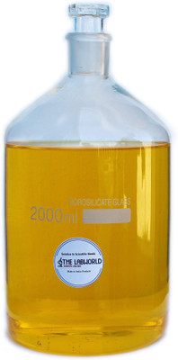 THE LABWORLD Glass Reagent bottle for lab 2000 ml(2LTRS) Borosilicate glassware narrow mouth with stopper chemical bottles for lab,1 piece Laboratory Dropper Bottle(Glass 2000 ml Pack of1) THE LABWORLD Glass Reagent bottle for lab 2000 ml(2LTRS) Borosilicate glassware narrow mouth with stopper chemical bottles for lab,1 piece Laboratory Dropper Bottle(Glass 2000 ml Pack of1)