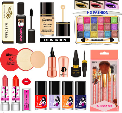 HD Fashion All in One Daily Use Makeup Kit C2LMKT19(Pack of 17)