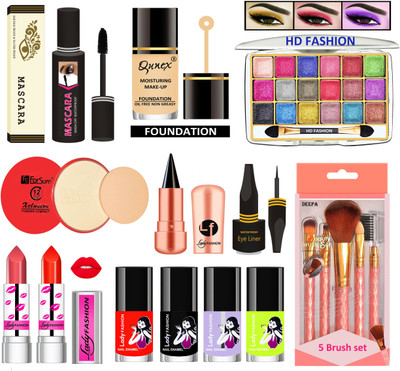 HD Fashion All in One Daily Use Makeup Kit C2LMKT16(Pack of 17)