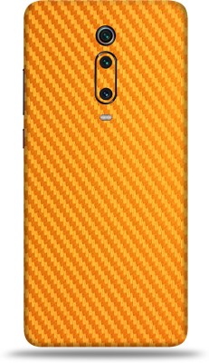 OggyBaba Mi K20 Pro, Phone Back side Protector and Camera Protector Mobile Skin(Ultra Super Golden-Carbon Fiber Skin Skin Matte Finish)