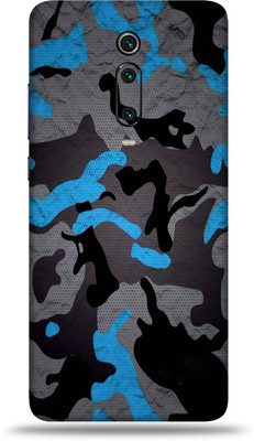 OggyBaba Mi K20 Pro, Phone Back side Protector and Camera Protector Mobile Skin(Ultra Super Blue-Camouflage Skin Skin Matte Finish)