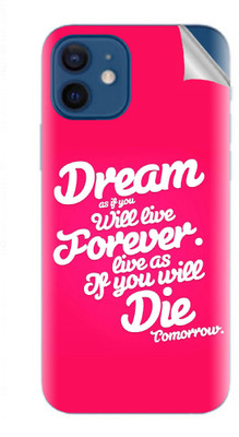 Snooky Apple iphone 12 Mobile Skin(Pink)