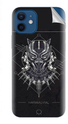 Snooky Apple iphone 12 Mobile Skin(Black)