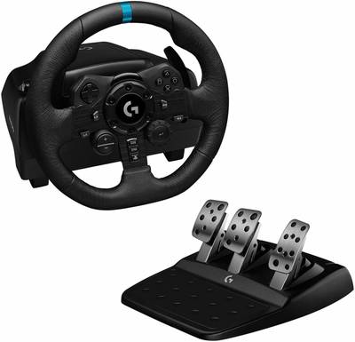 Logitech G923 RACING WHEEL  Motion Controller  (Black, For PS2, PS3, PS4, PS5, PC)