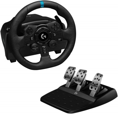 Logitech G923 Racing Wheel and Pedals,Dual Clutch, for  Motion Controller(Black, For Xbox, PS2, PS3, PS4, PS5, PC)