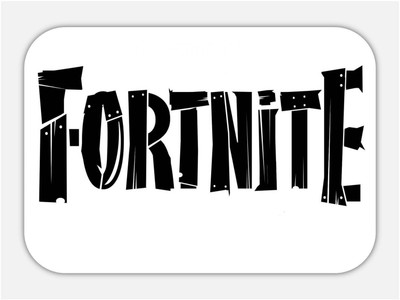 Monk Matters Fortnite Design Non-Slip Rubber Base Gaming & Laptop (MPAD00374) Mousepad(White, Black)