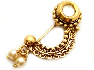 Yash Jewels Emporium Gold-plated Plated Brass Nathiya