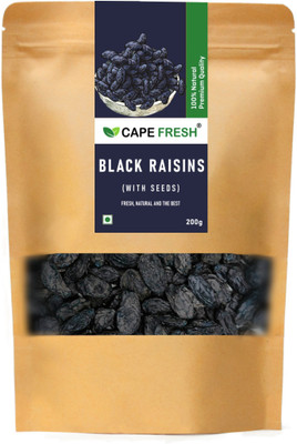 Cape Fresh Black With Seed Raisins(1 x 200 g)
