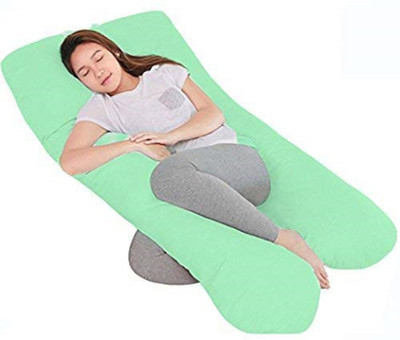 Comfowell Polyester Fibre Solid Pregnancy Pillow Pack of 1(sea green)