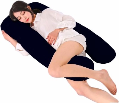 Comfowell Polyester Fibre Solid Pregnancy Pillow Pack of 1(Navy Blue)