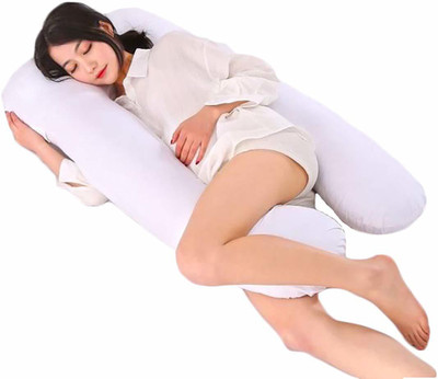 Comfowell Polyester Fibre Solid Pregnancy Pillow Pack of 1(White)