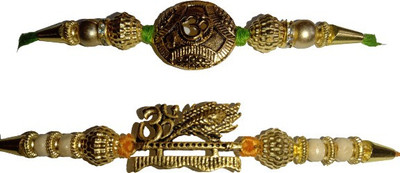 Bhavya Sale Designer Mangalam158 Assorted Rakhi  Set(2)