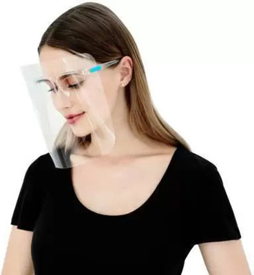 Lehza Fluid Resistant Clear Full Face Masks Protective Anti-Splash Facial Cover Goggles Face Shield |Face Protector | Daily essential Multipurpose Face Cover Safety Cap(Size - free)