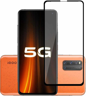 HIE POWER Edge To Edge Tempered Glass for Vivo iQOO 3 (Premium 11D 9H Full Glue)(Pack of 1)