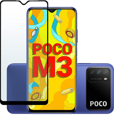 GORILLA PRO Edge To Edge Tempered Glass for POCO M3 :,(Pack of 1)