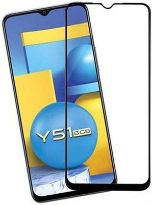 kentop Edge To Edge Tempered Glass for VIVO Y51 2020 + V2030(Pack of 1)