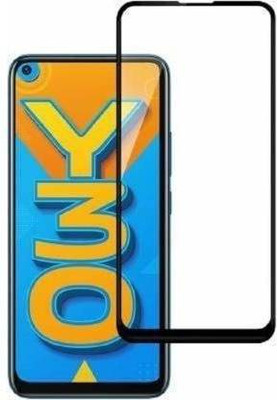 kentop Edge To Edge Tempered Glass for VIVO Y30 + 1938(Pack of 1)