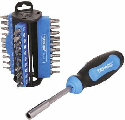 TAPARIA ORIGINAL 30 BITS SET WITH TAPARIA TESTER Standard Screwdriver Set(Pack of 32)