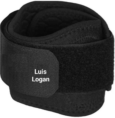 LUIS LOGAN Elbow Brace Tennis Elbow Support (Free Size) Elbow Support(Black)