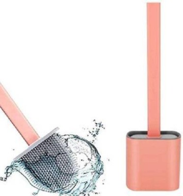 SBTs Toilet Brush with Holder Stand (Multi Color, Pack of 1) with Holder(Pink)