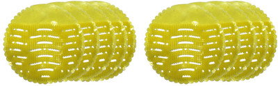 qthinfra Rubber Anti Splash Urinal Screen Mat Large) Pack of 10 Pieces Lemon Mat Toilet Cleaner(10 x 1 Wipes)