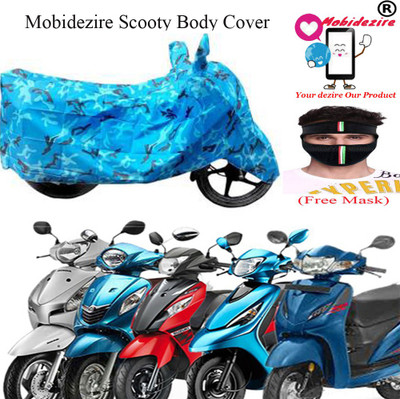 Mobidezire Two Wheeler Cover for Hero Electric(Scooty, Multicolor)